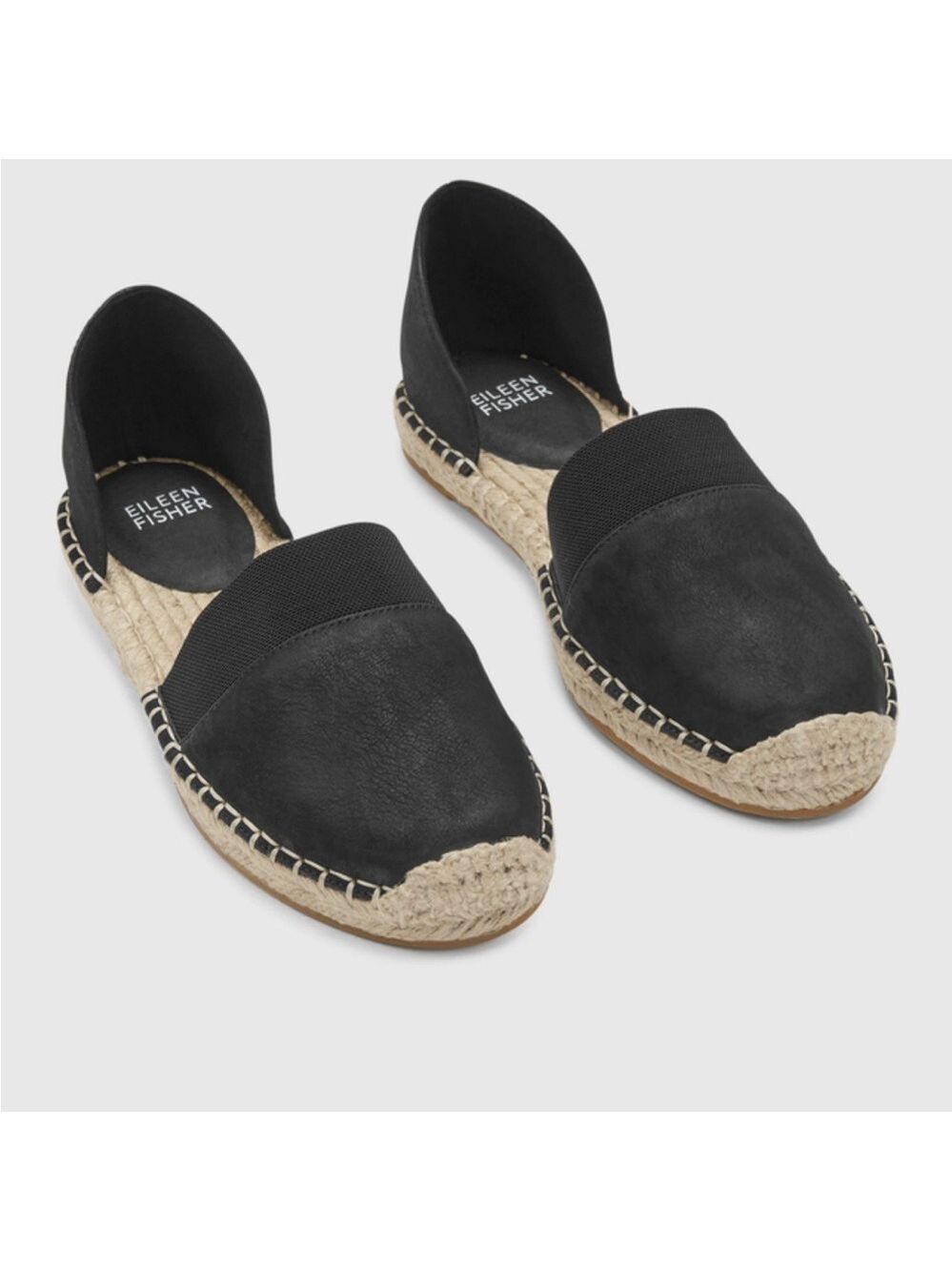 Eileen Fisher Tumbled Nubuck Espadrilles Sz 10